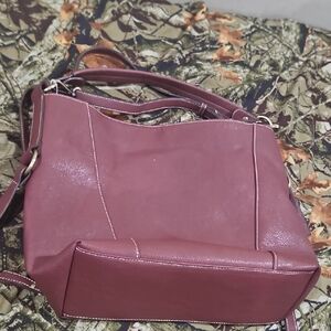 H.G. Brass & C.OElegant Burgundy Leather Handbag